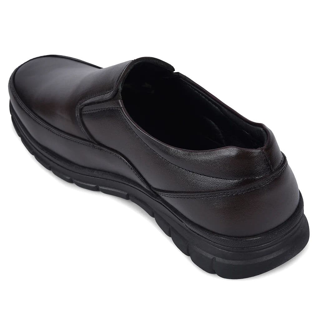 Healers HML-90E Brown Formal Non Lacing Mocassin Shoes for Men — photo 5