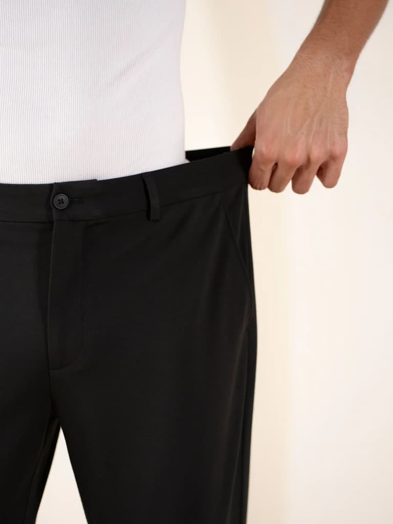 Malai Black Soft-touch Slim Fit Power Stretch Pants — photo 6