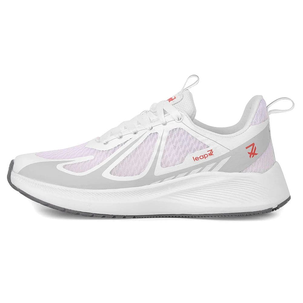 Leap7x White Sports Lacing Running Shoes For Men RUNIER-1E By Liberty — photo 3