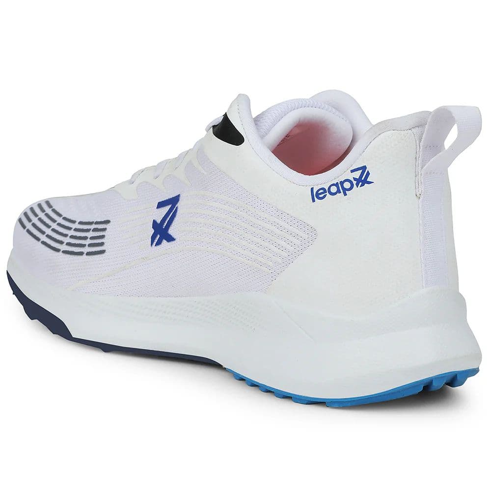 Leap7x White Lacing Sports Running Shoes For Men RW-14 By Liberty — photo 5
