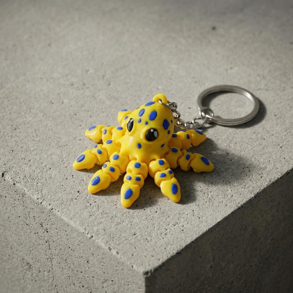Octopus Keychain
