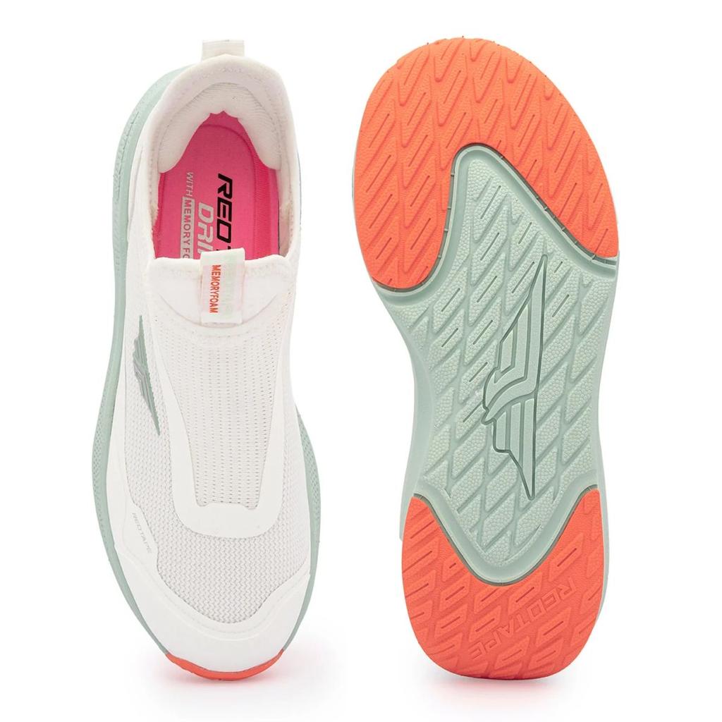 Walking Shoes for Women in White and Mint green | Slip-On Shoes — photo 5