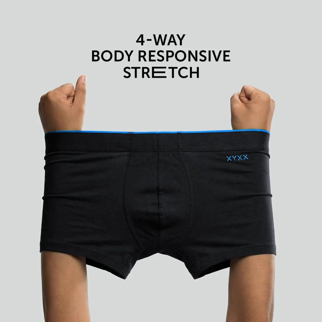 Super Combed Cotton-Modal Trunks - Black Knight — photo 3