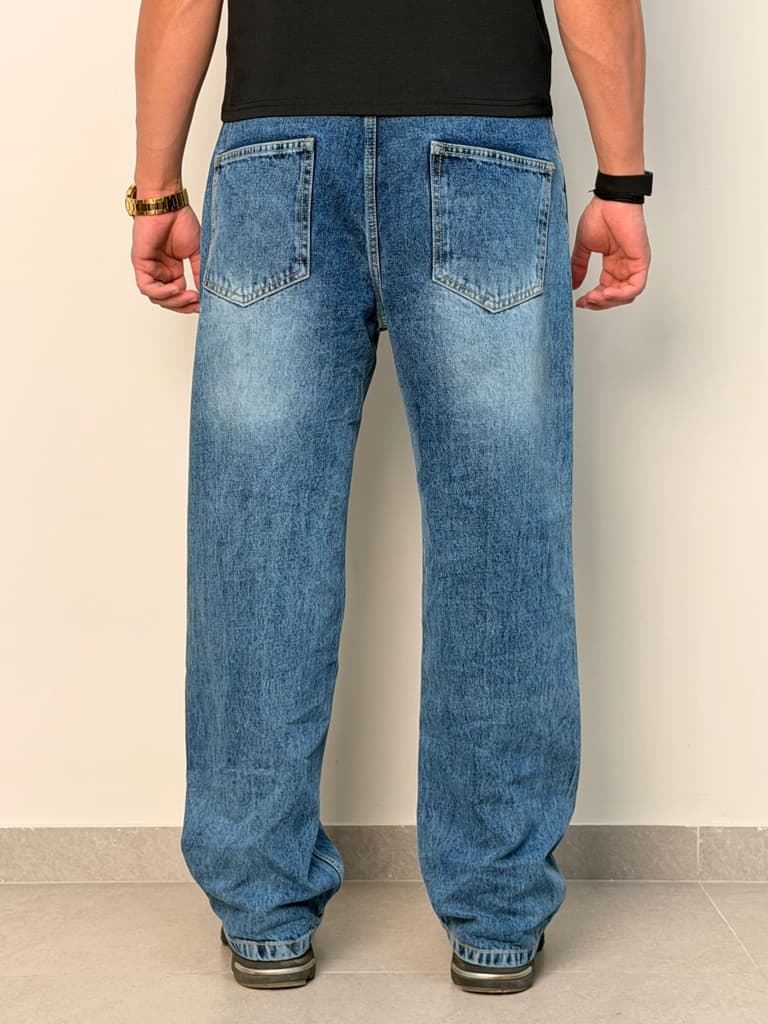 Pleat Game Baggy Jeans — photo 5