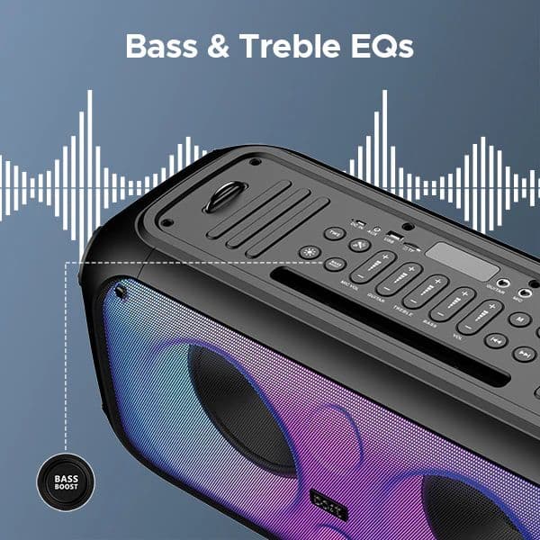 boAt Party Pal 300 | Bluetooth Speaker with 120W RMS Stereo Sound, 6 Hours Playback, Mic for karaoke — photo 5