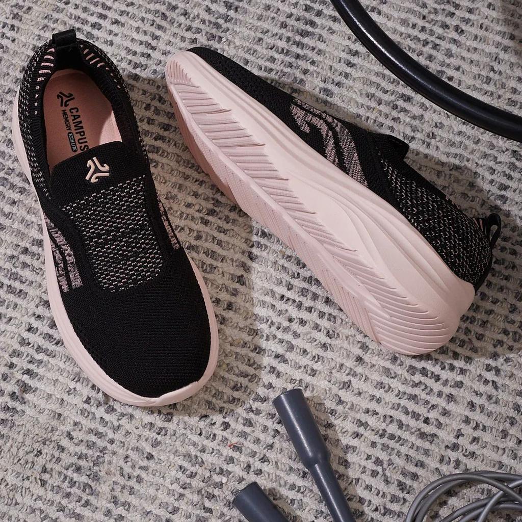 SNUTO Black Women's Walking Shoes