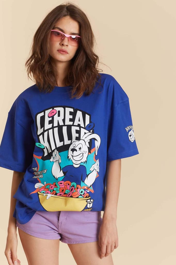 Blue Cereal Killer Oversized T-shirt — photo 6