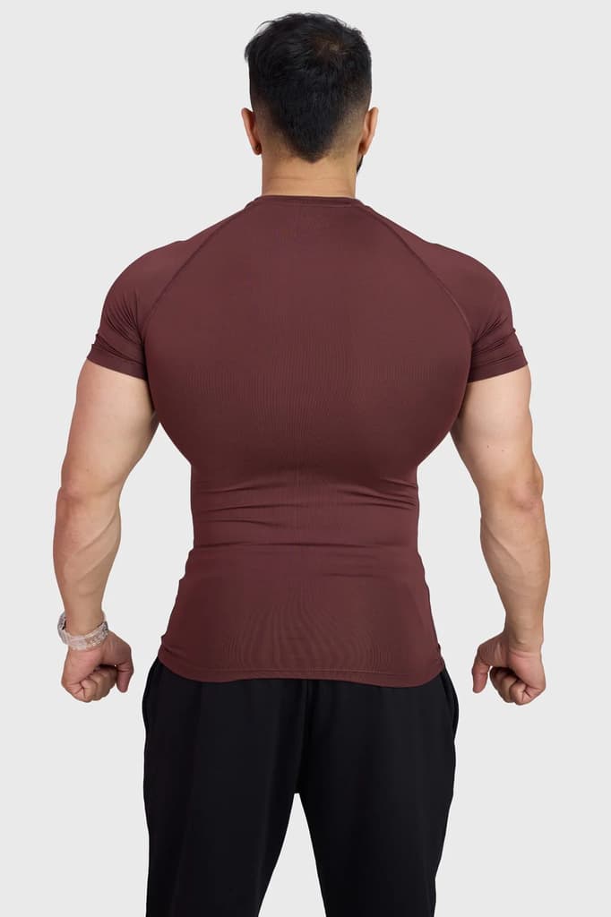 Compression T-shirt Brown — photo 8