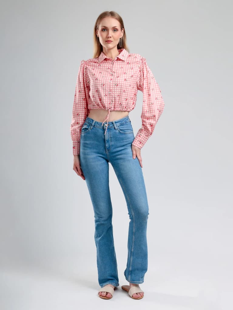 Cory Edge Athena Full sleeve top- Cherry pink — photo 3