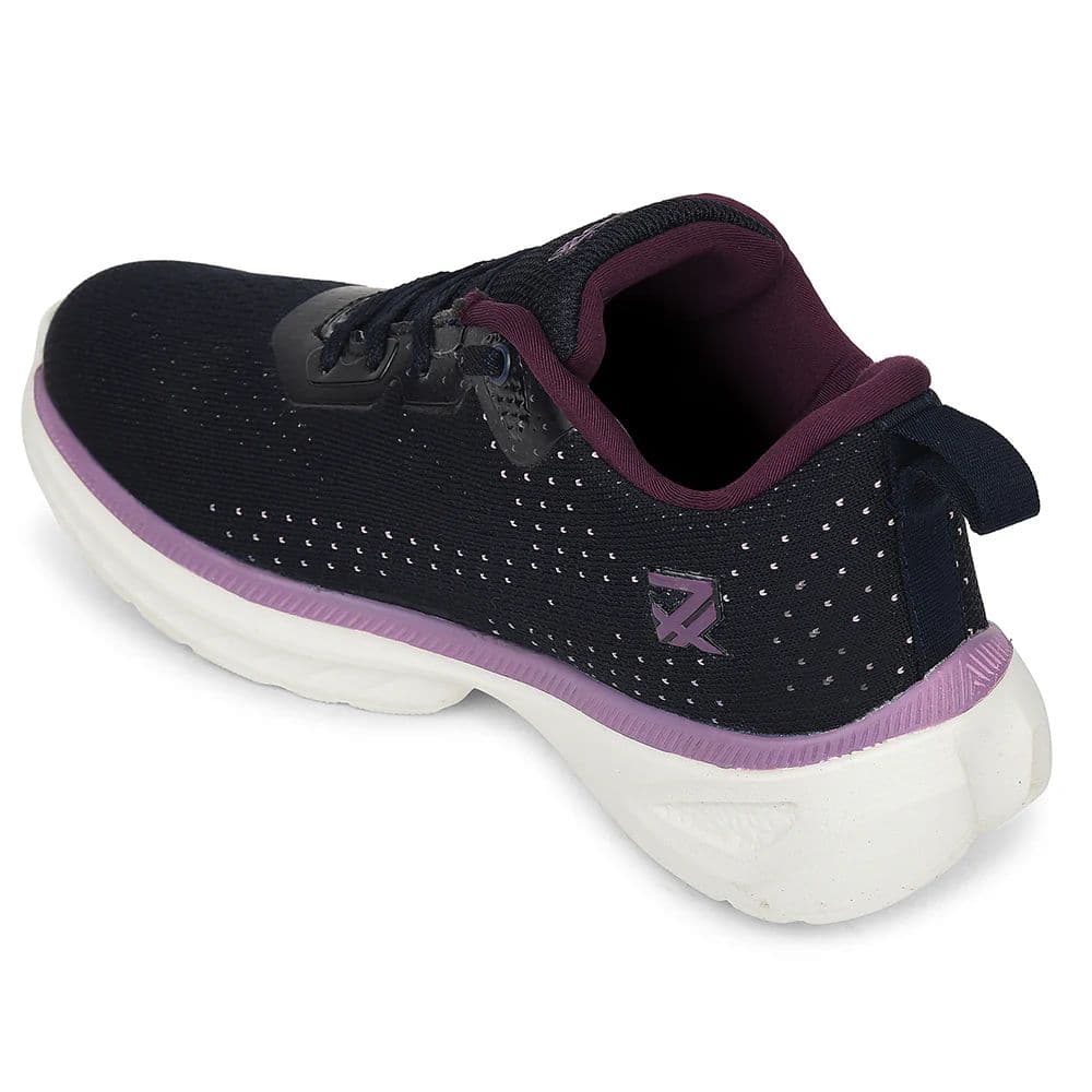 Leap7x Navy Blue Sports Lacing Running Shoes For Women GHD-10 By Liberty — photo 5