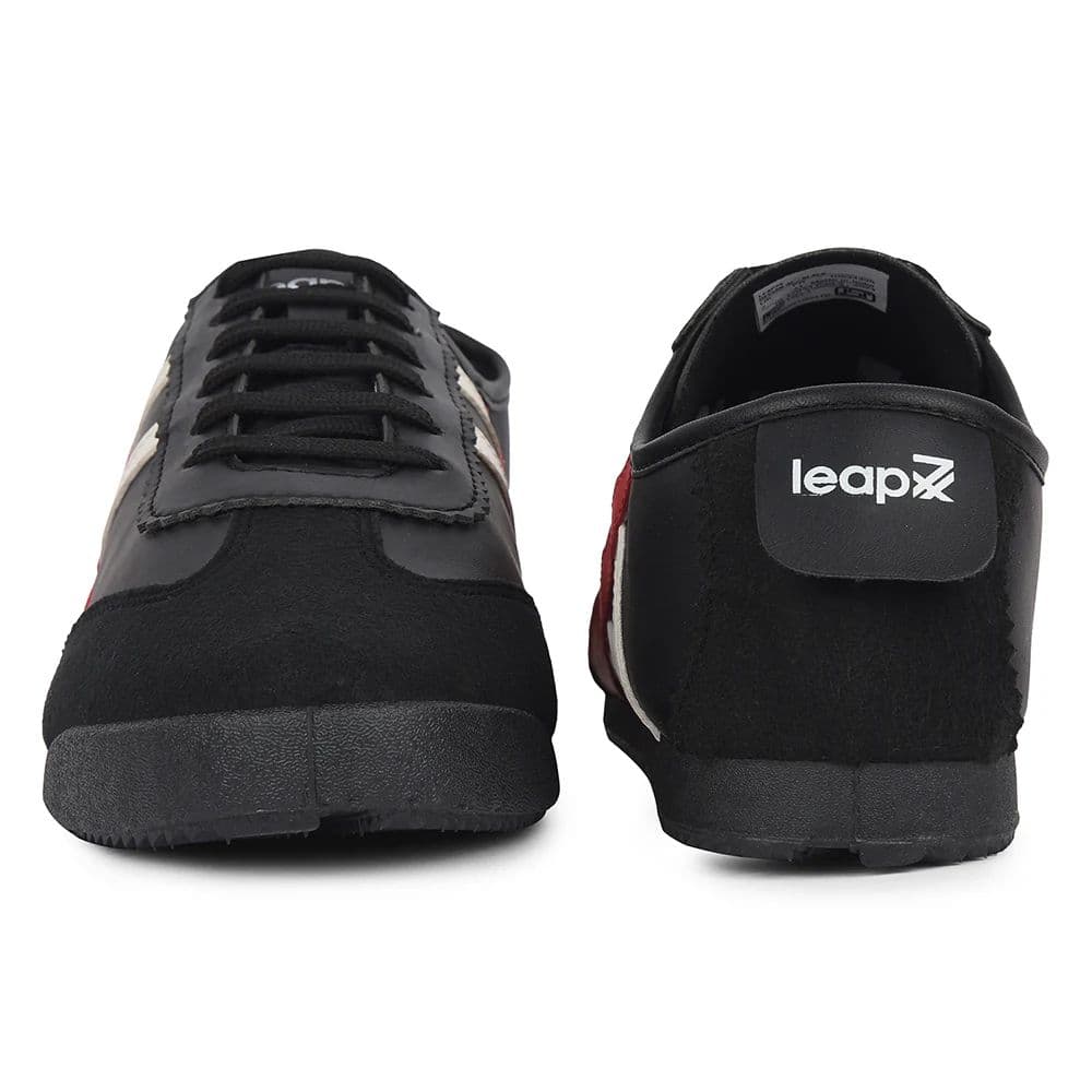 Leap7x Black Casual Lacing Sneakers For Men DECIAN-3E By Liberty — photo 6
