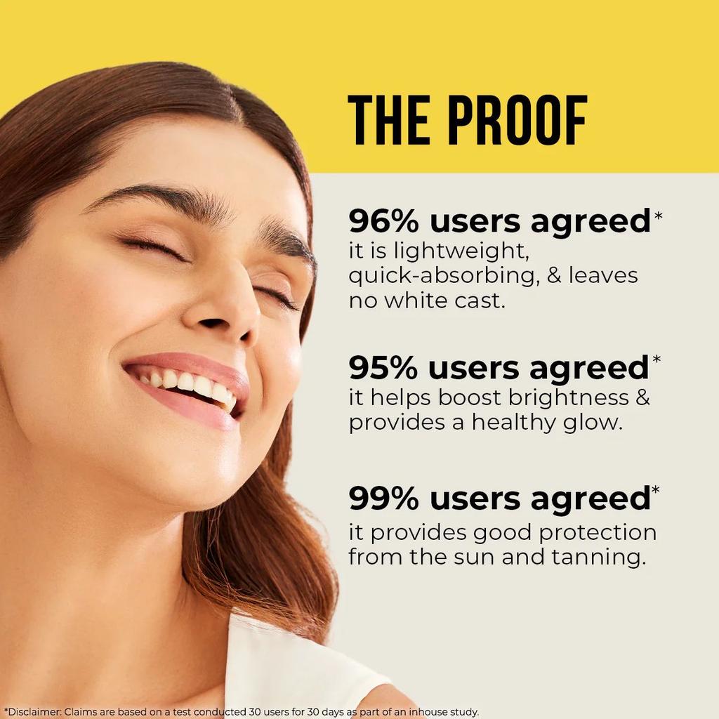 Ceramide & Vitamin C Oil Free Sunscreen - 50 gm In-Vivo Tested SPF 50+ PA ++++