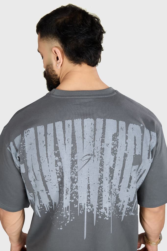 Heavyweight Oversized T-shirt Grey — photo 4