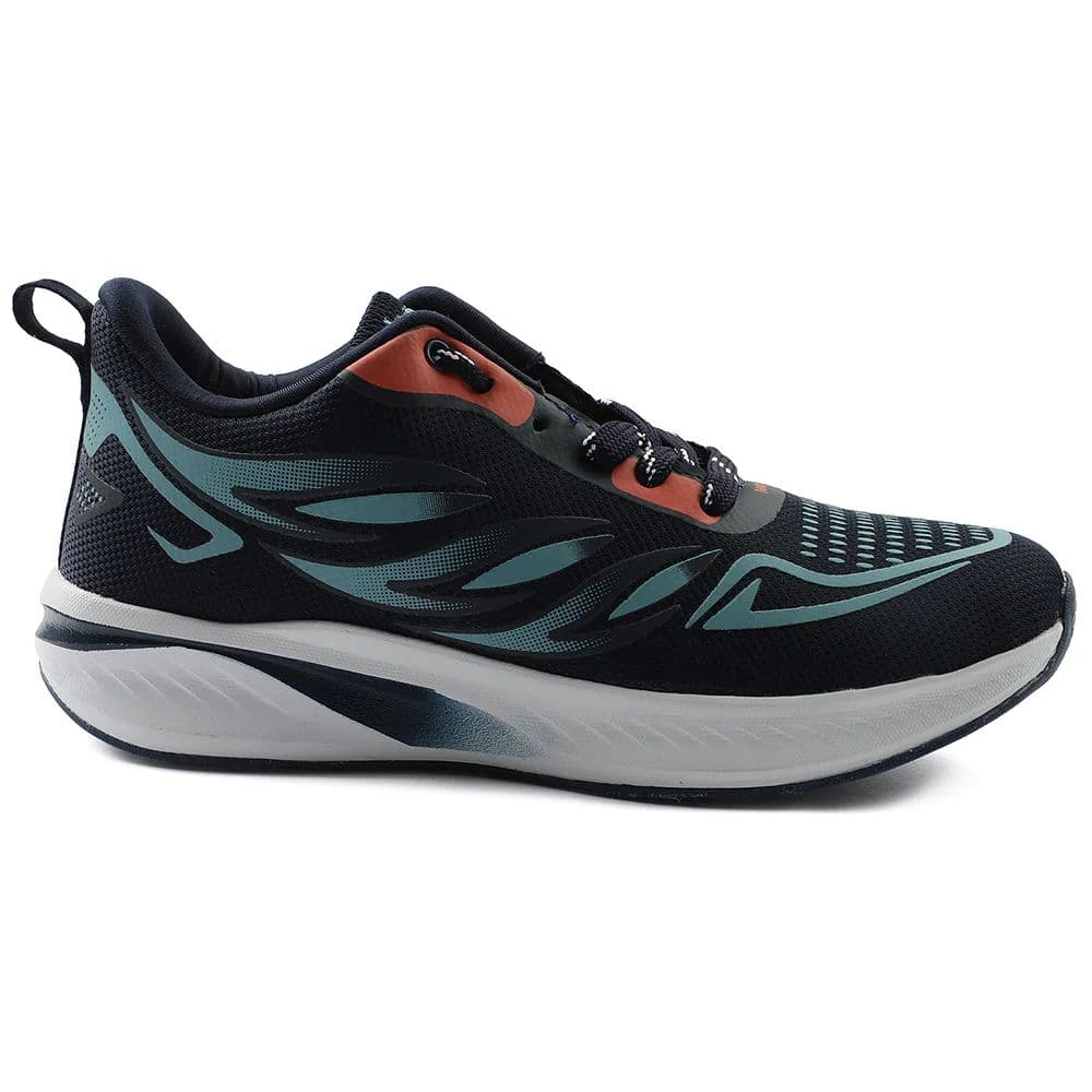 Leap7x Navy Blue Sports Lacing Running Shoes For Men CASIO By Liberty — photo 2