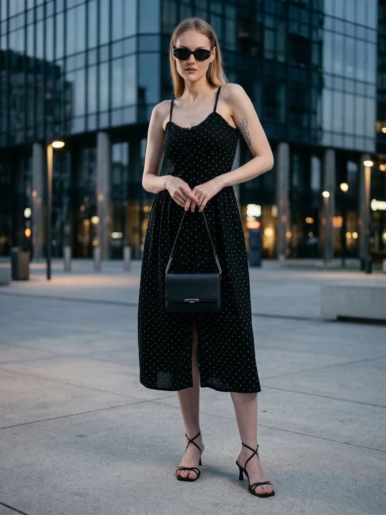 Cory Edge Amara day dress- Polka Dot