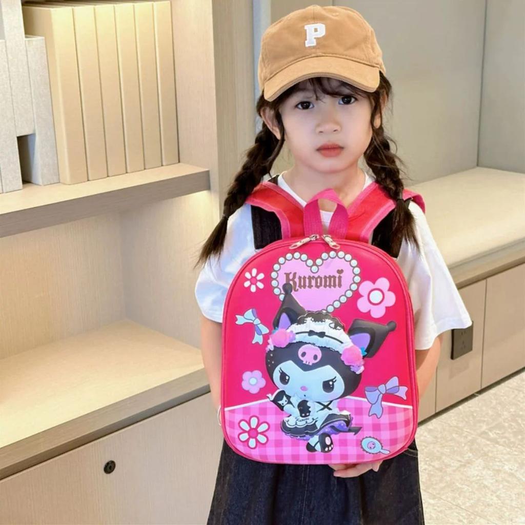 Cute Kuromi 3D Backpack | Adorable Anime-Inspired Bag for Kids & Fans!