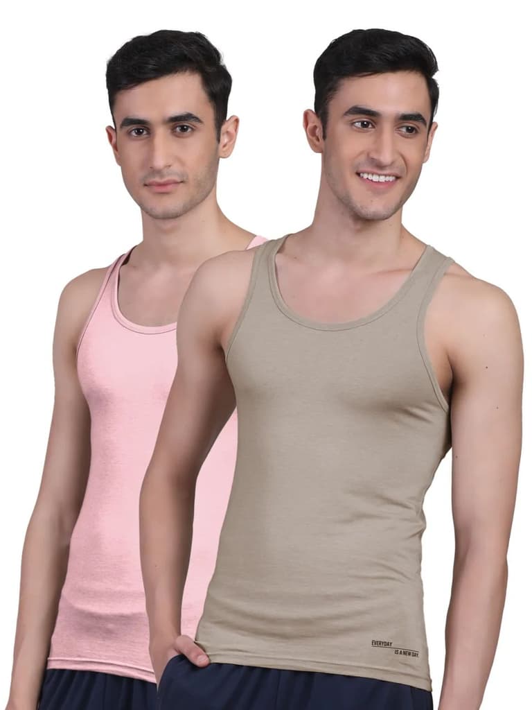Twin Skin Organic Bamboo Vest - Comfort Fit (Pack of 2) — photo 15