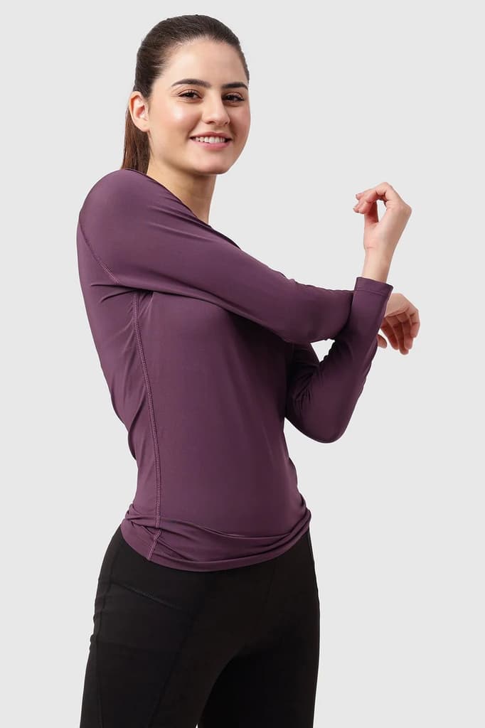 Compression Full T-shirt Plum — photo 3