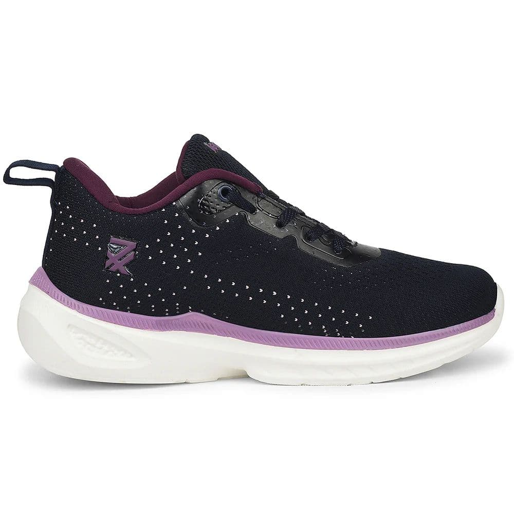 Leap7x Navy Blue Sports Lacing Running Shoes For Women GHD-10 By Liberty — photo 2