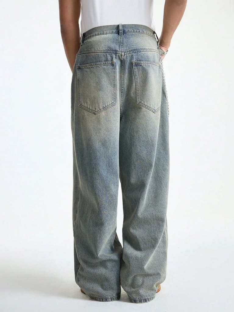 Untamed Blue Baggy Jeans — photo 3
