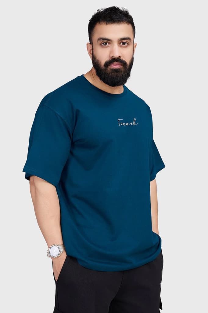 Bold Oversized T-shirt Teal — photo 6