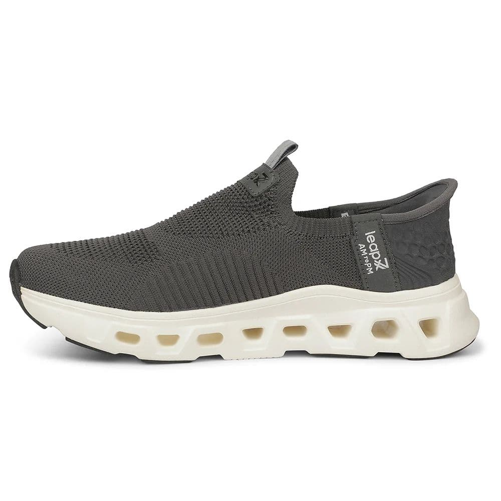 LEAP7X AIRFLOW-20 EAZYGO Dark Grey Sports Running Shoes for Men — photo 5