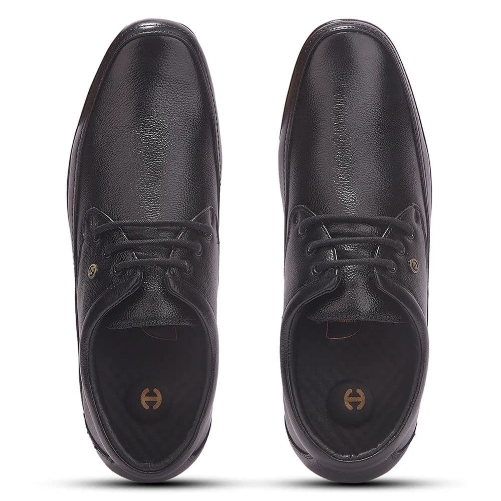 Healers Black Formal Lacing Derby Shoes For Men HA1-12 By Liberty — photo 8