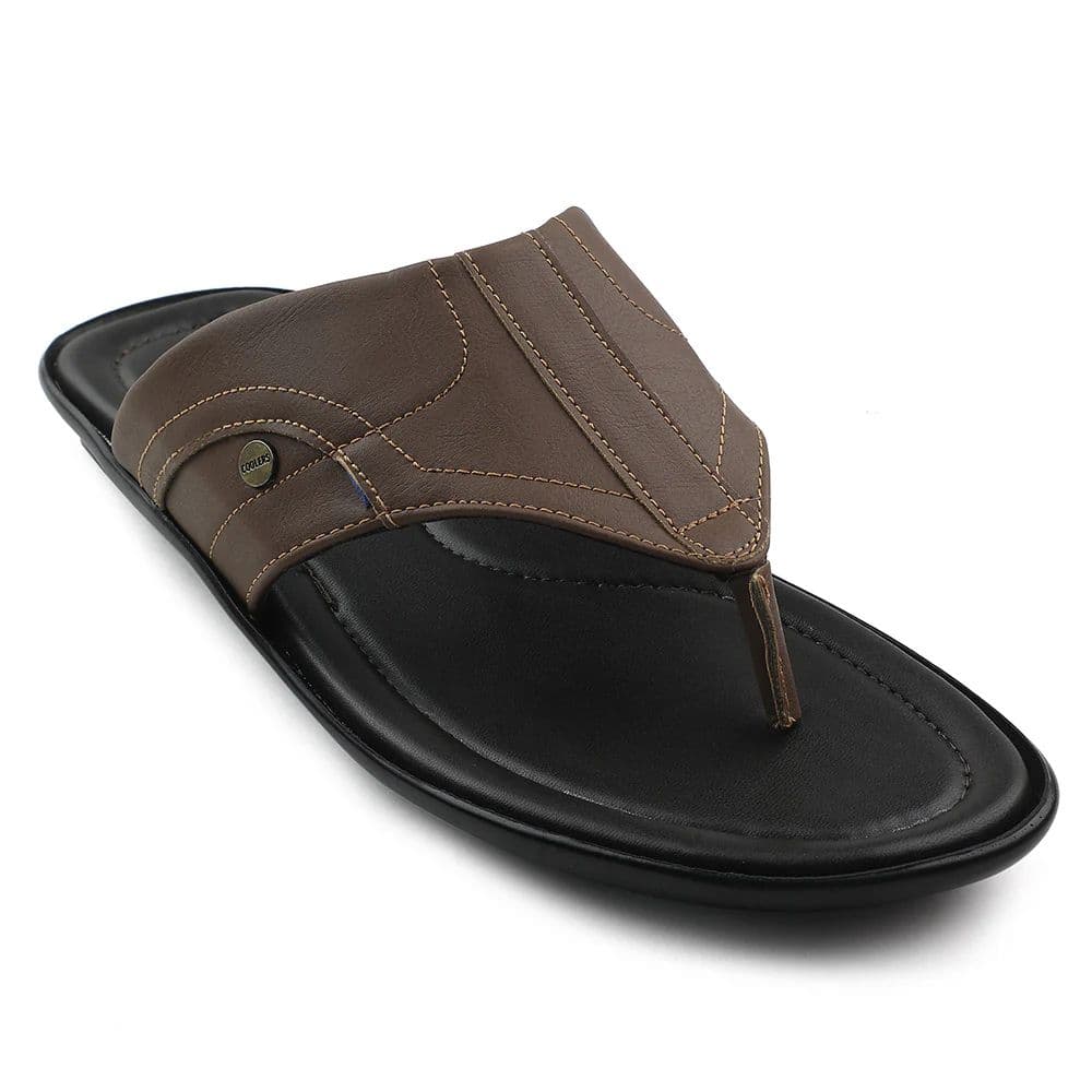 Coolers Tan Casual Slipper For Men LIGHTER-1 By Liberty — 6/40 / Tan