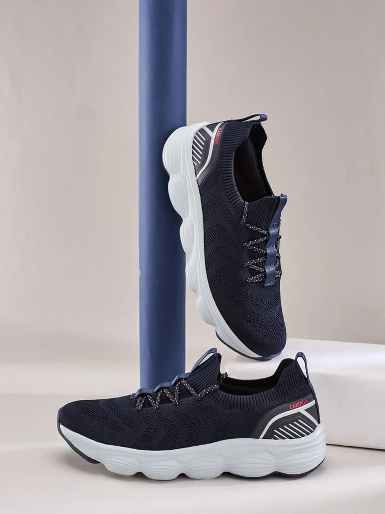 FALKO Navy Men's Walking Shoes