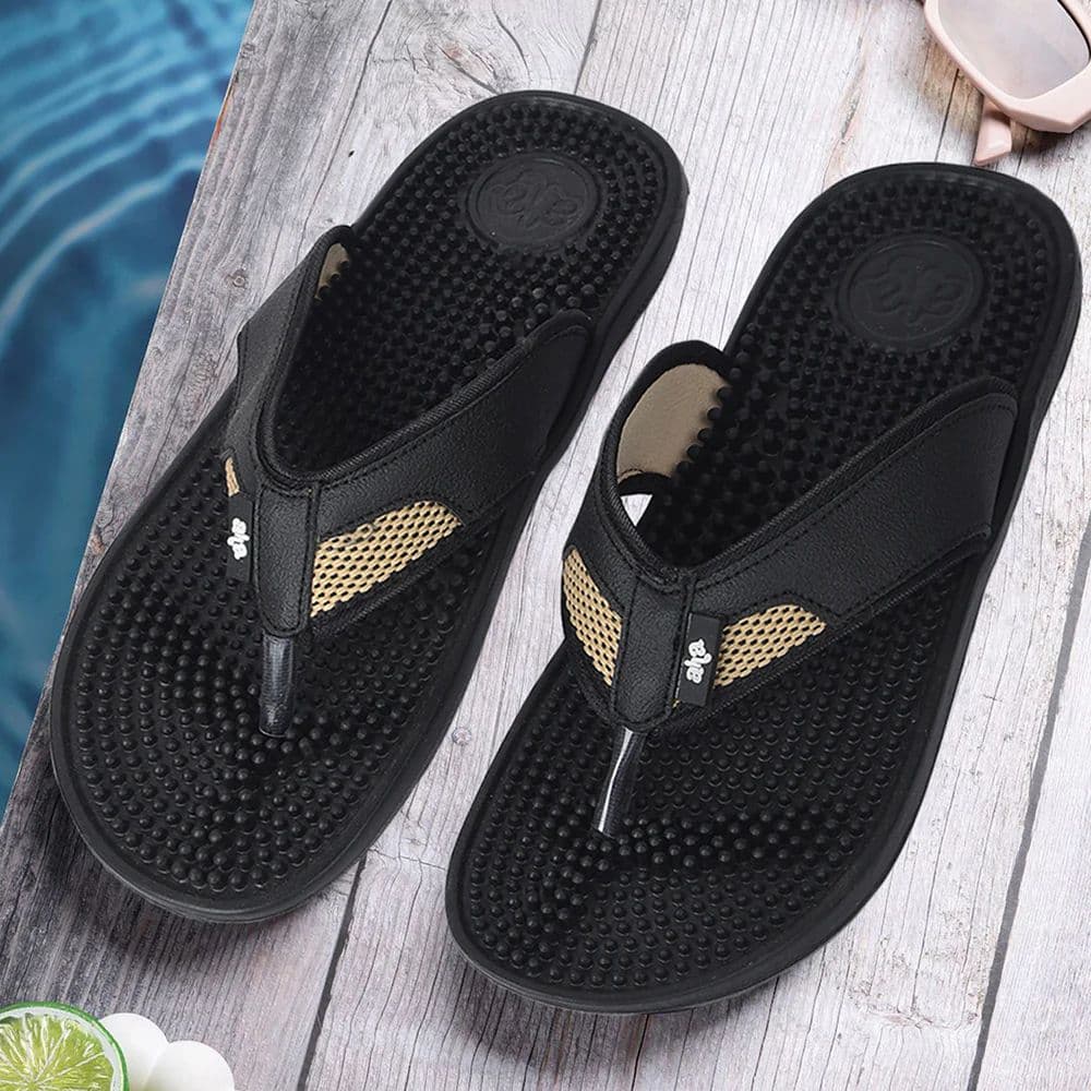 A-HA Black Casual Slipper For Men ACCUPRO1E By Liberty — photo 4
