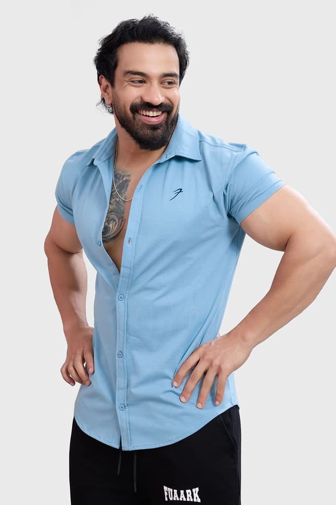 Aero Shirt Stone Blue — S