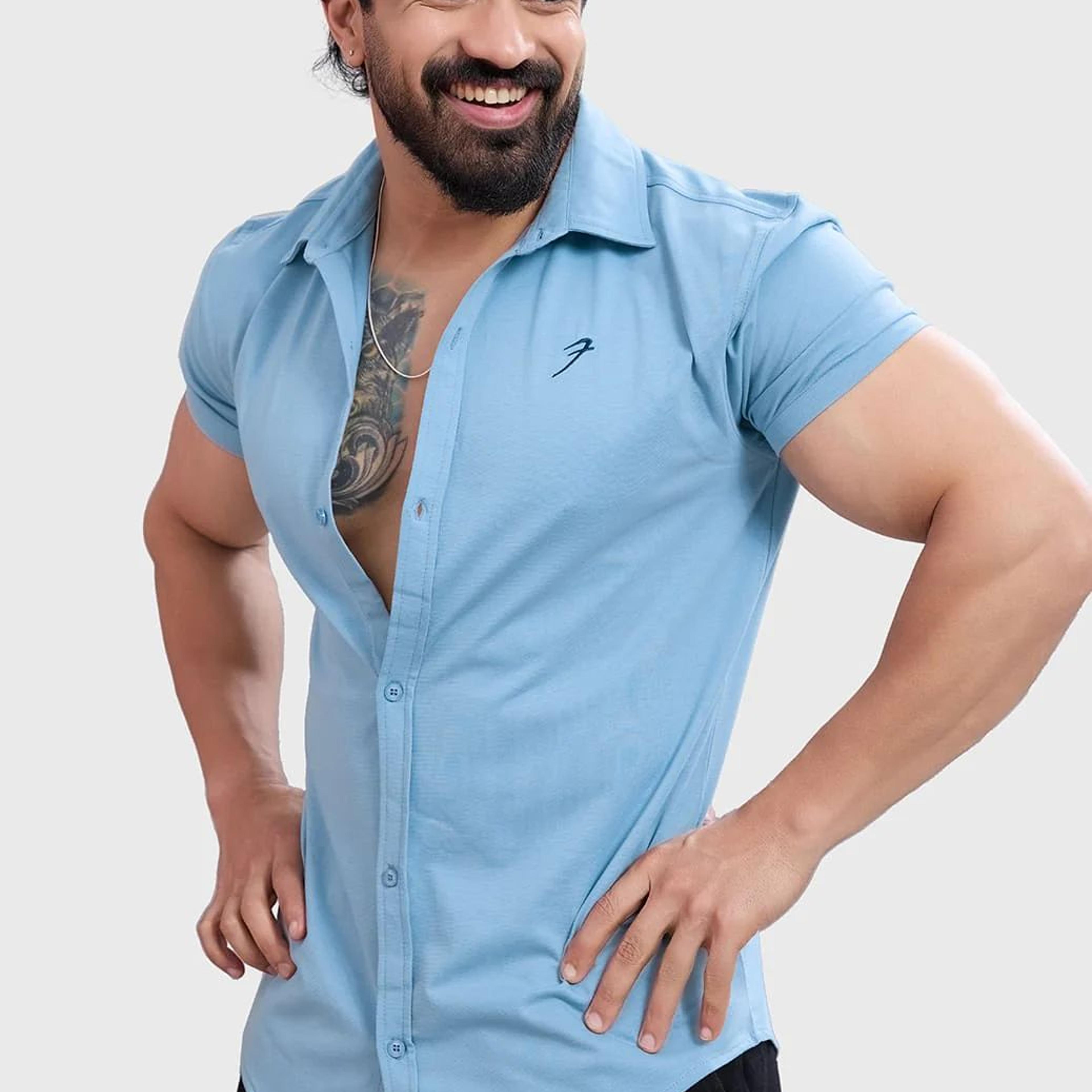 Aero Shirt Stone Blue