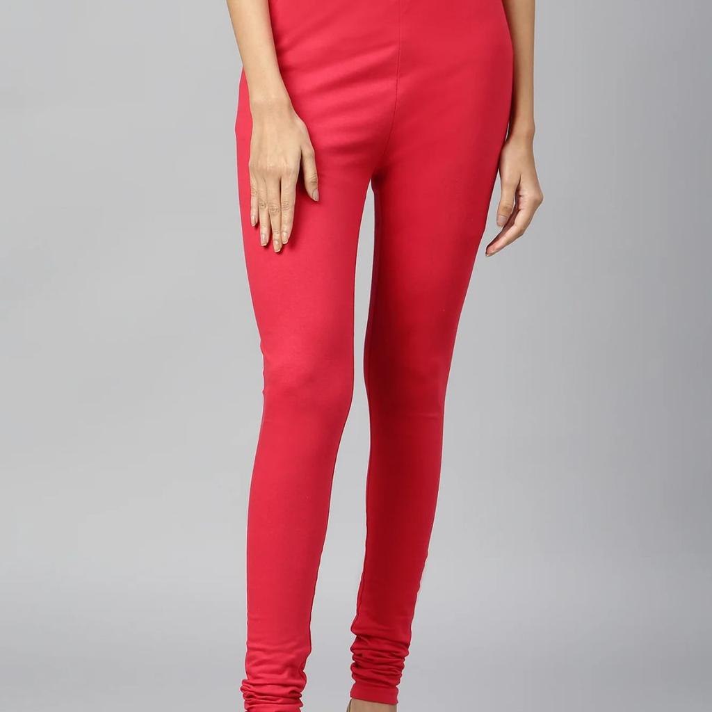 Red Skin Fit Churidar
