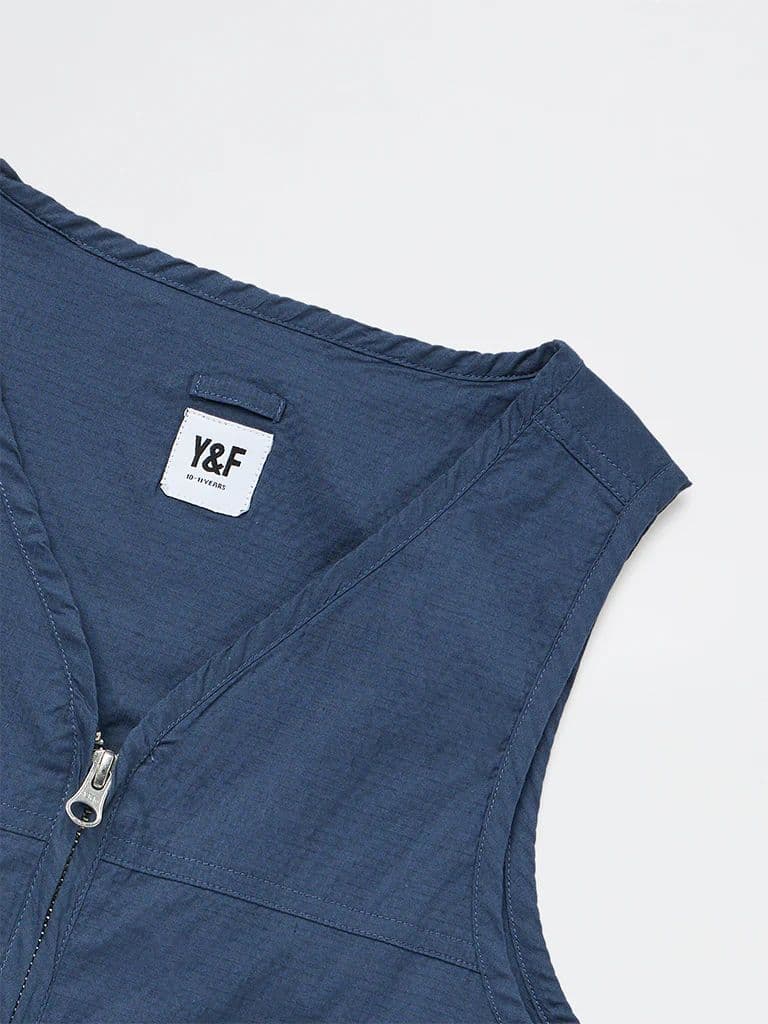 Y&F Kids Boys Navy Cotton-Blend Jacket — photo 5