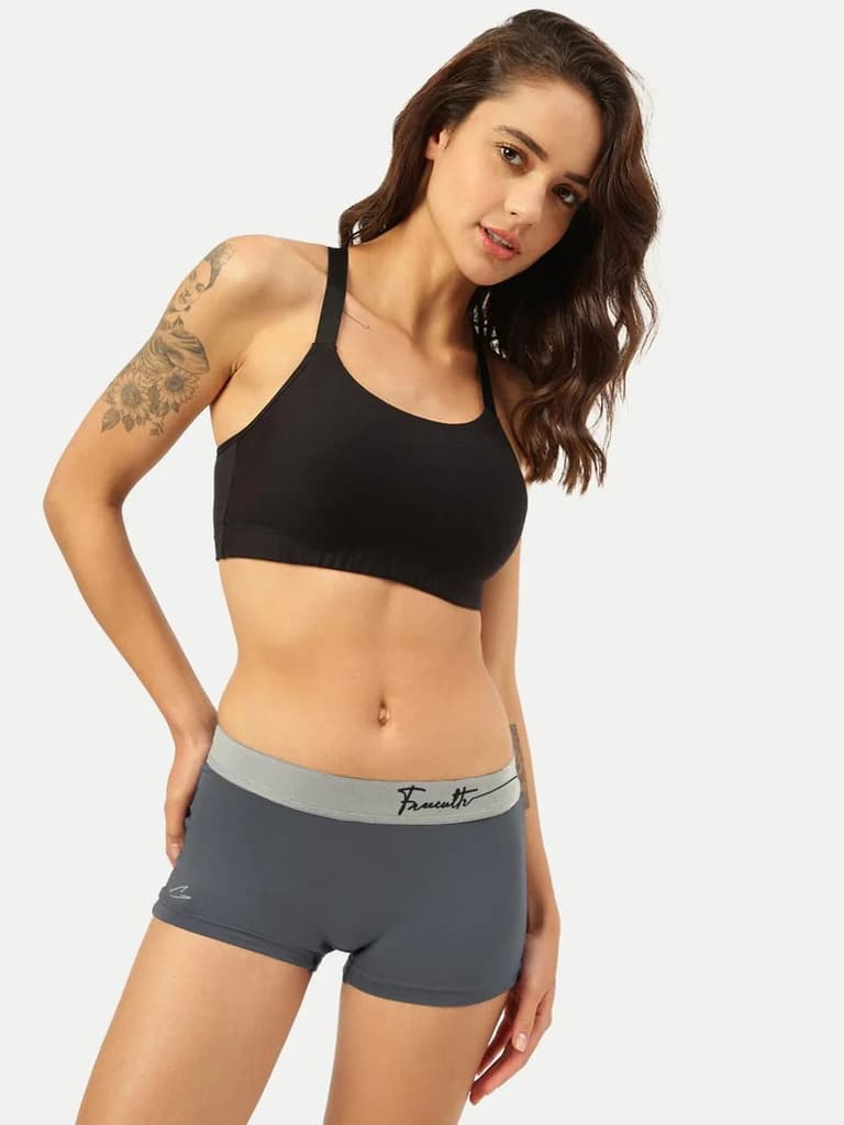 Women's Micro Modal Boy Shorts with Cult Waistband (Pack of 1) — photo 4