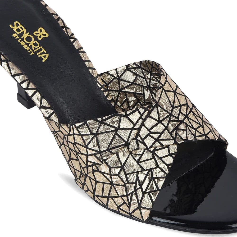 Senorita STY-156E Black Casual Heeled Slippers for Women — photo 6