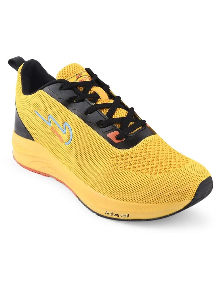 CAMP ZANE Yellow Men's Running Shoes — photo 2