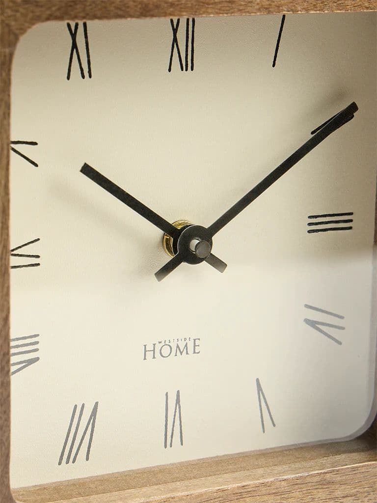 Westside Home Brown Square Table Clock — photo 4