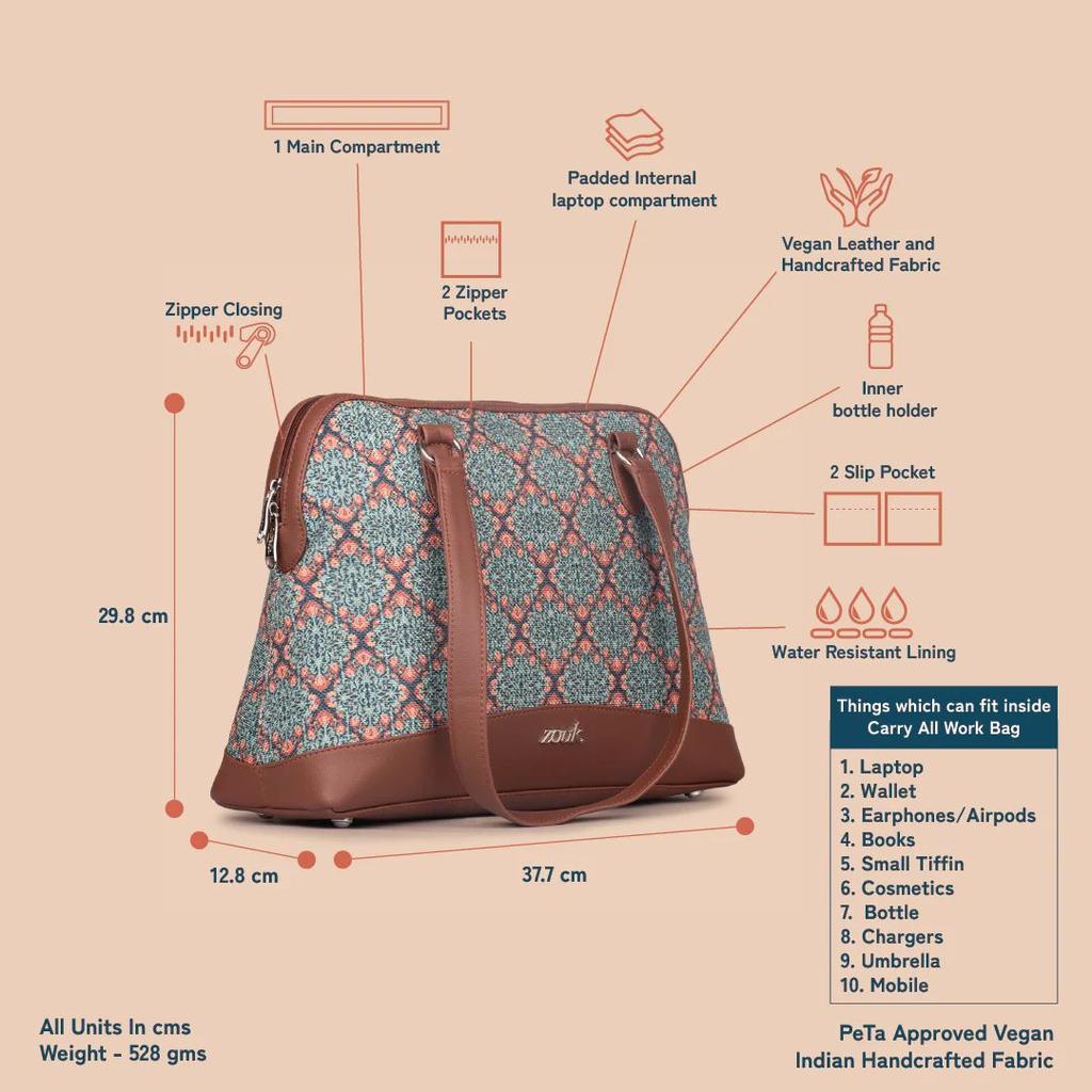 Kolkata Nouveau Carry All Work Bag — photo 5