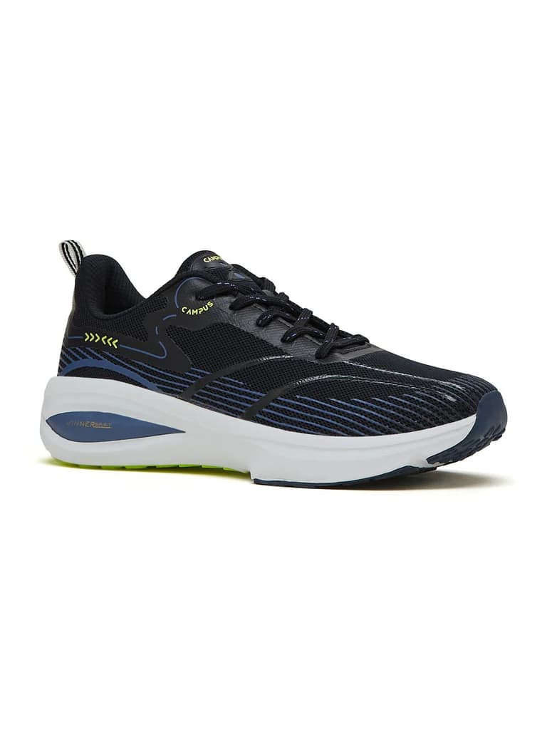 GLITCH Navy Men's Running Shoes — Navy / 6