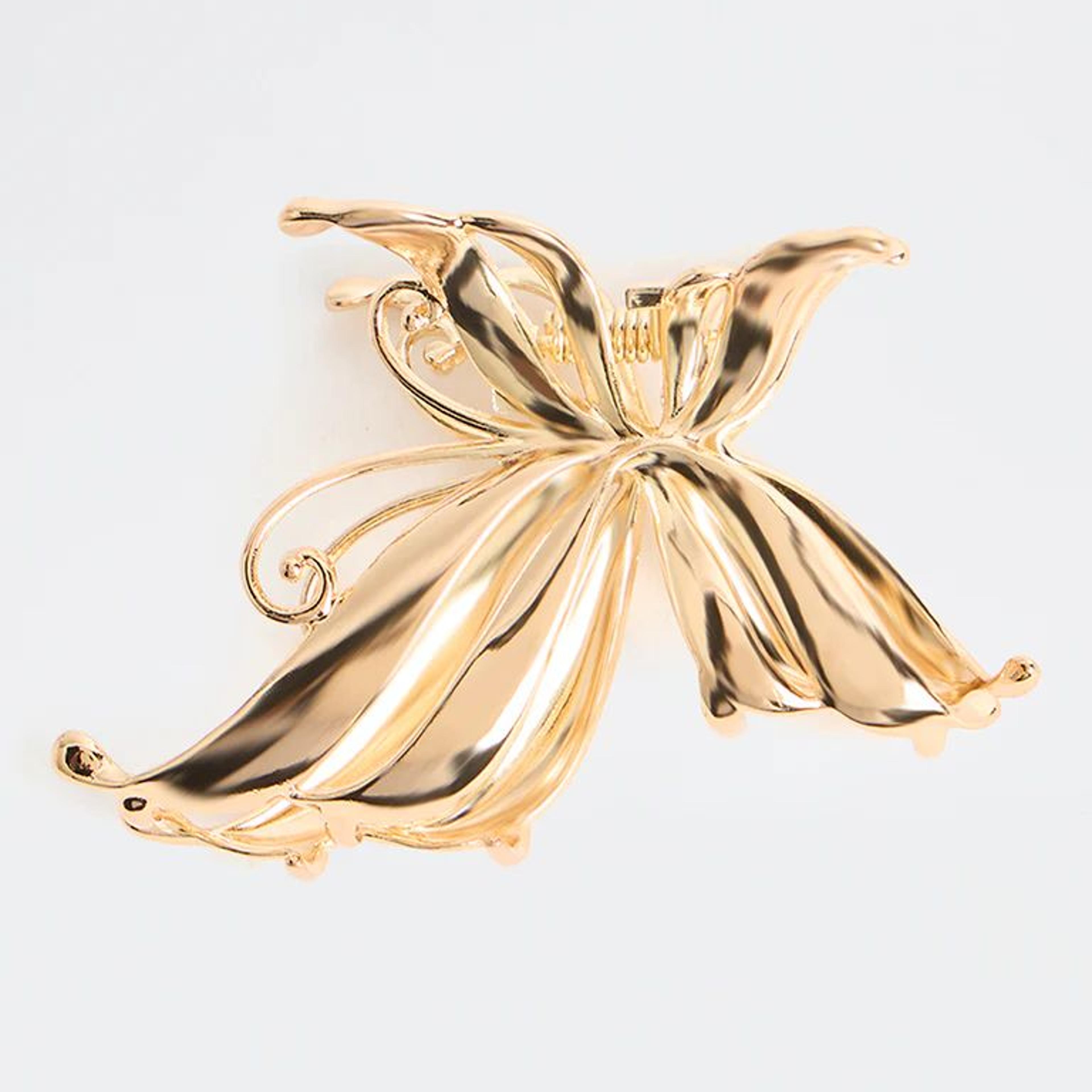 Westside Accessories Gold Butterfly Claw Clip