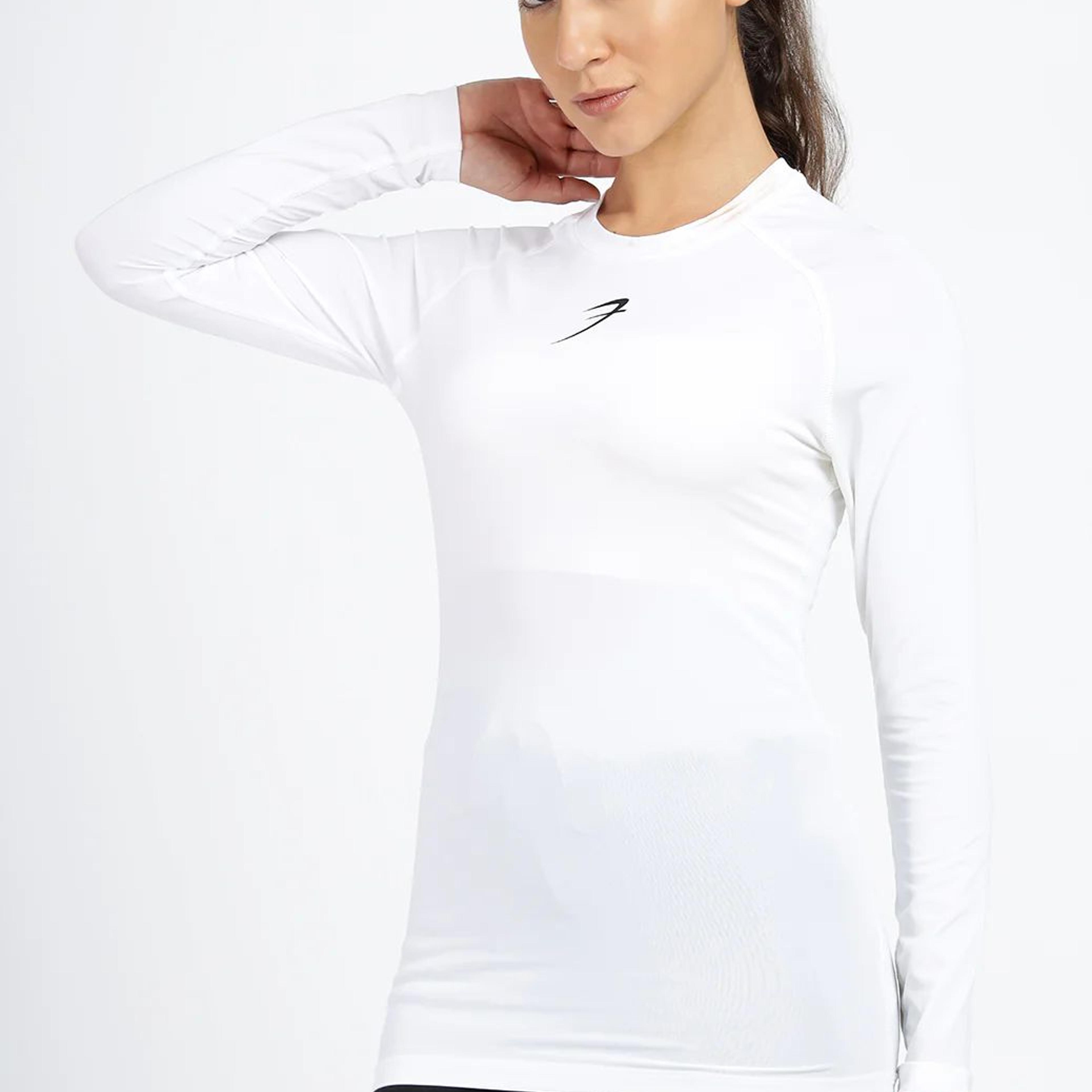 Compression Full T-shirt White