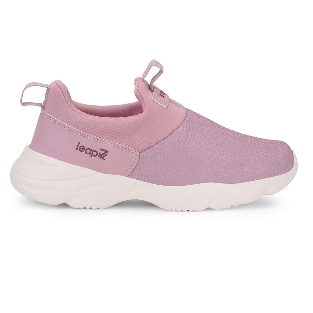 Leap7x Purple Sports Non Lacing Walking Shoes For Women JIMNY-61E By Liberty — photo 2