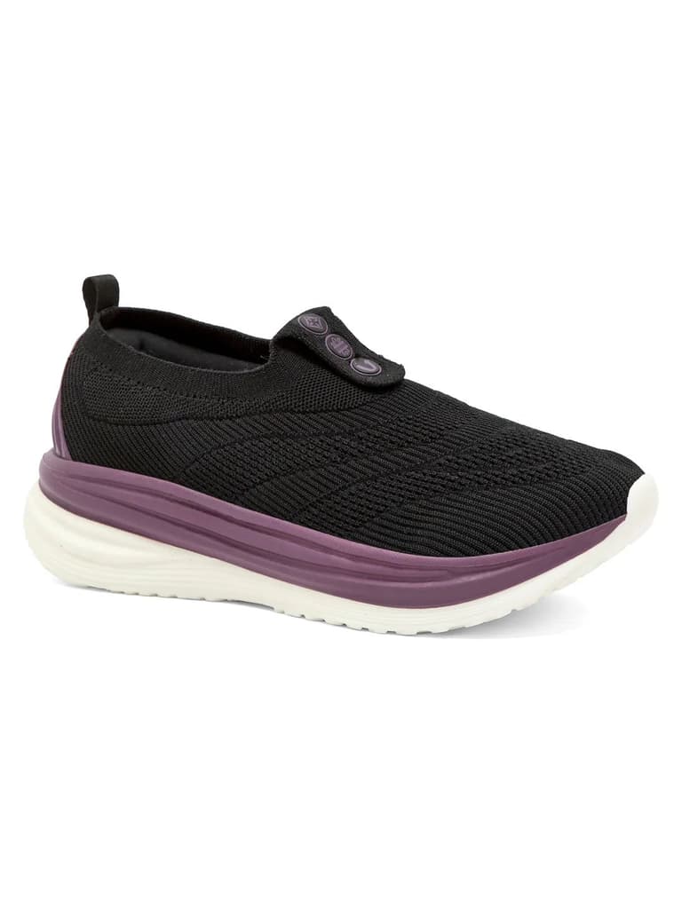 GLIMO Black Women's Walking Shoes — Black / 4