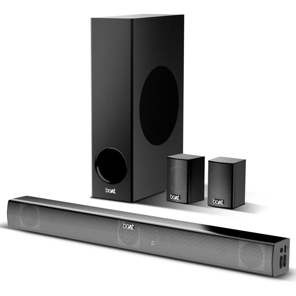 boAt Aavante Bar 2400 Pro | Bluetooth Soundbar with 5.1 Channel Surround Sound, Bluetooth v5.3, EQ Modes, Master Remote Control — Premium Black