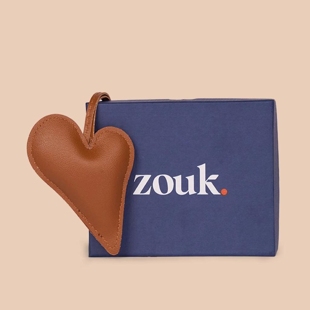 Big Heart Bag Charm - Tan — photo 2