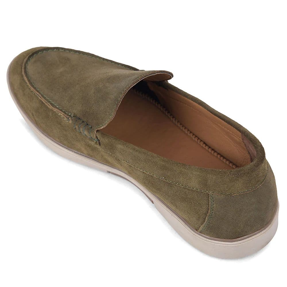 Healers BMR-11E Olive Green Casual Non Lacing Loafer Shoes for Men — photo 5