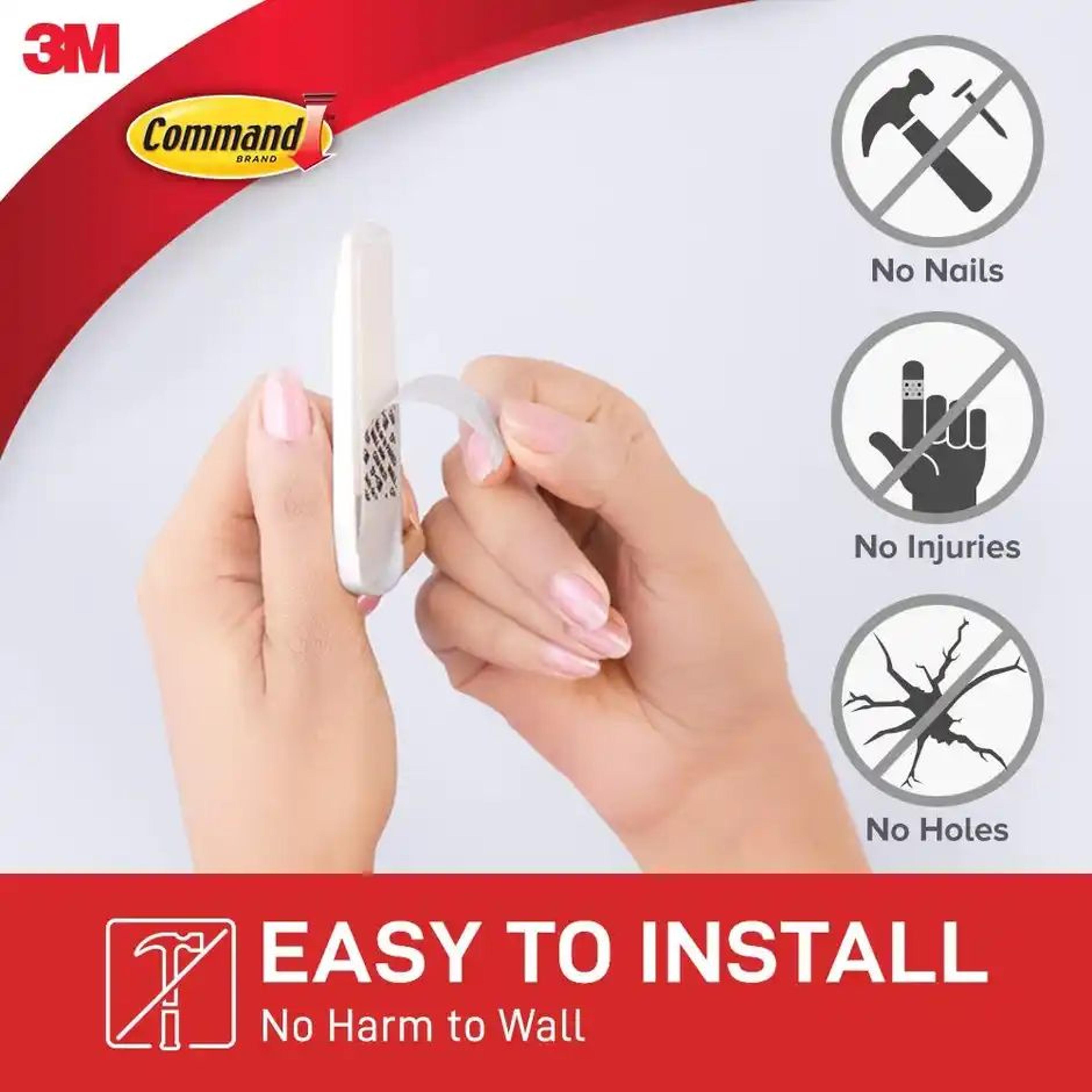 Command Wall Hook | Medium Size, Capacity | 1.3Kg