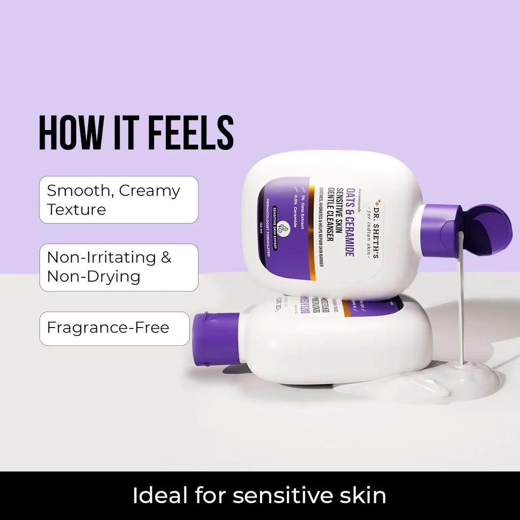 Oats & Ceramide Sensitive Skin Cleanser - 125ml
