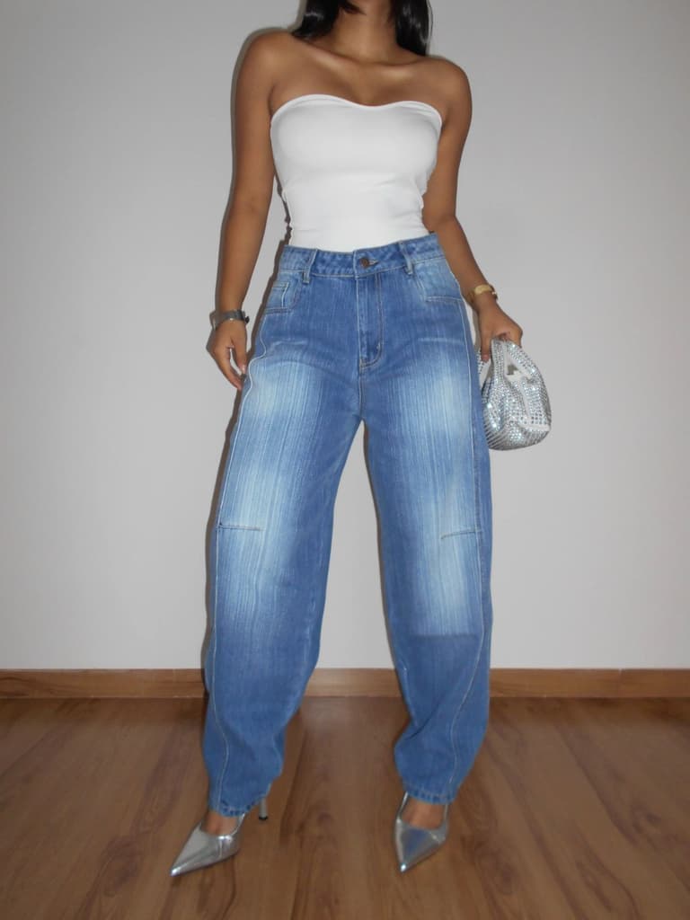 Blue Crush Slub Skater Fit Jeans — photo 6
